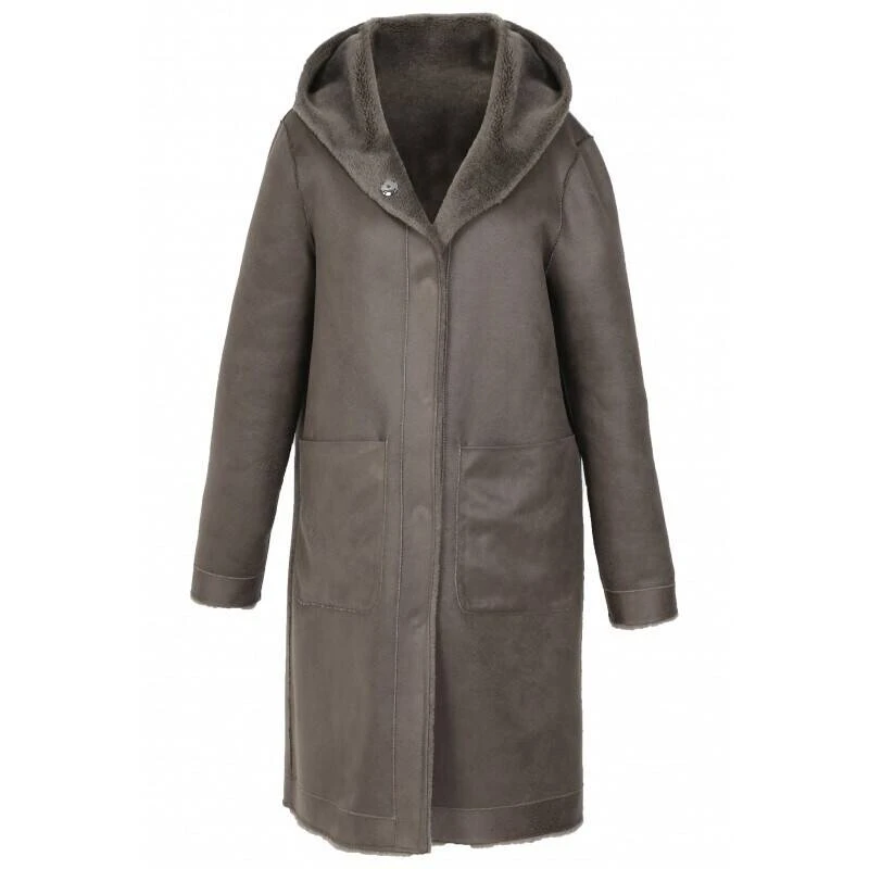 Manteau Laine Femme Kaki Fonce Oakwood " 63747 " 2 Manteau Laine Femme Kaki Fonce Oakwood " 63747 " – Image 2