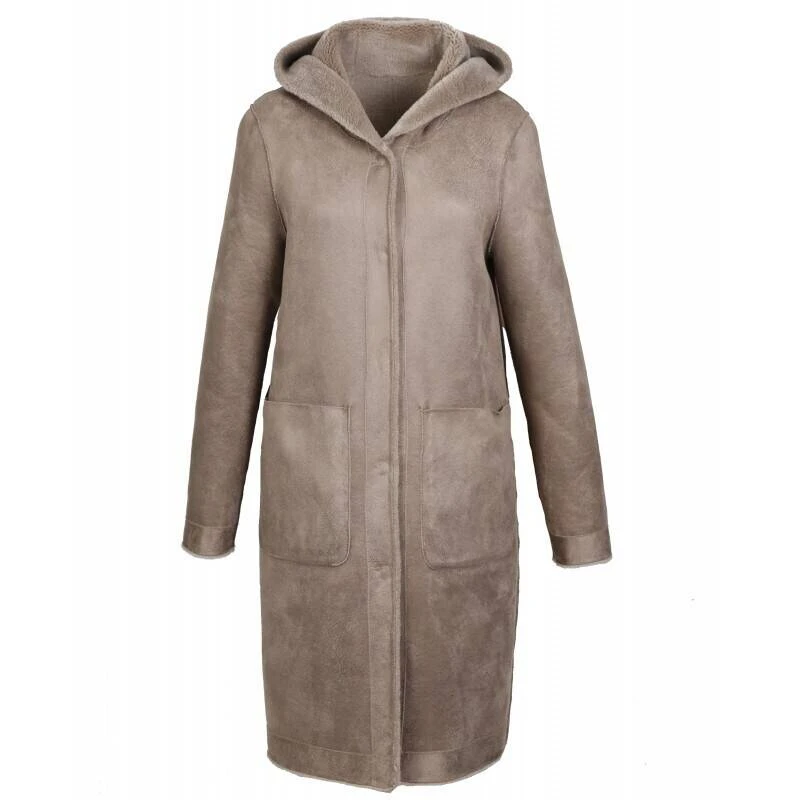 Manteau Laine Femme Taupe Oakwood " 63747 " 2 Manteau Laine Femme Taupe Oakwood " 63747 " – Image 2