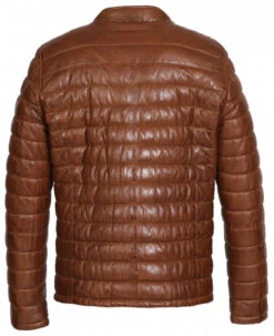 Oakwood Doudoune Cuir Homme Agneau Cognac "64077"