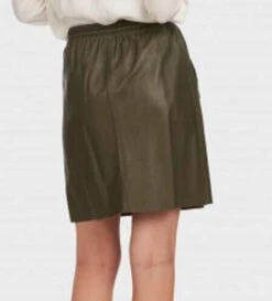 Oakwood Jupe Cuir Agneau Kaki " 64161 "