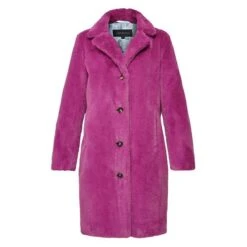 Oakwood Manteau Long Imitation Mouton Retourné Mauve " 64292 " -Maroquinerie 64292 mauve face 065950100 1601 01092023