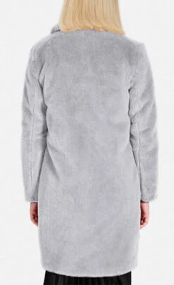 Oakwood Manteau Long Imitation Mouton Retourné Gris Clair " 64292 "