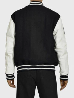 Oakwood Blouson Teddy Tissu+cuir Noir " 64529 "