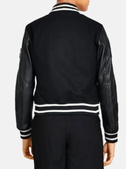 Maroquinerie 10 Blouson Cuir Femme Teddy Noir Oakwood " 64531 "