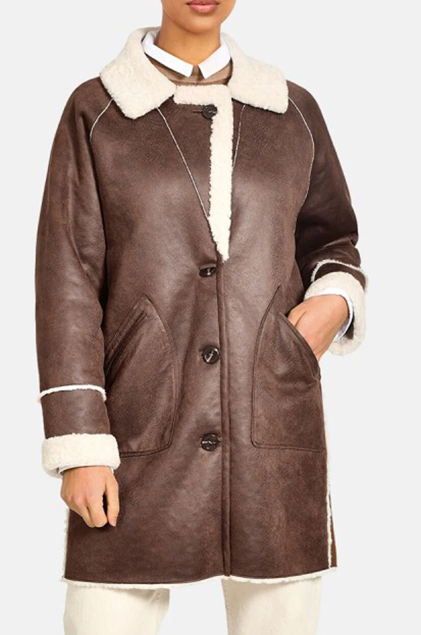 Oakwood Manteau Effet Peau Retournée Fourrure Synthétique " 64534 " 4 Oakwood Manteau Effet Peau Retournée Fourrure Synthétique " 64534 " – Image 4