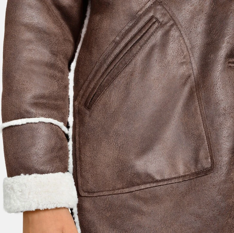 Oakwood Manteau Effet Peau Retournée Fourrure Synthétique " 64534 " 2 Oakwood Manteau Effet Peau Retournée Fourrure Synthétique " 64534 " – Image 2