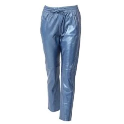 Pantalon Cuir Femme Cobalt Metal Oakwood " 64588 " -Maroquinerie 64588 cobalt 051220000 1601 01092023