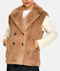 Gilet Femme Sans Manches Noisette Oakwood " 64661 " -Maroquinerie 64661noisetteface 058975700 1504 05092023
