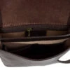 Sacoche Cuir Vachette Marron Fonce "MILANO"