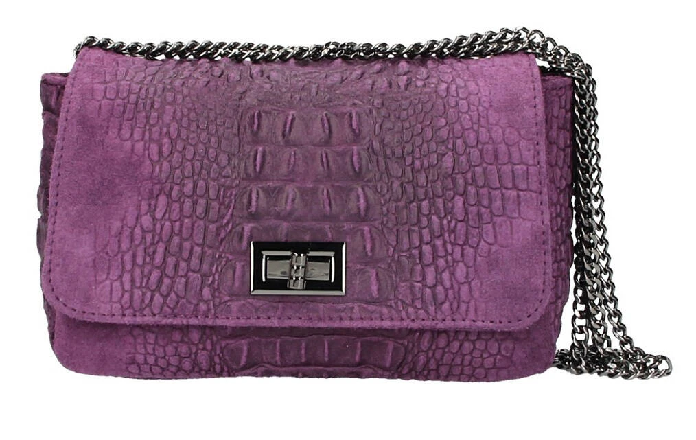Pochette Cuir Vachette Violet " MIRANDA " 1 Pochette Cuir Vachette Violet " MIRANDA "