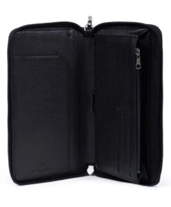 Maroquinerie 40 Hexagona Compagnon De Voyage Vachette Noir Taupe " 687817 "