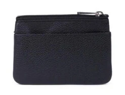 Hexagona Porte-monnaie Cuir Vachette Grainé Noir " 687823 "