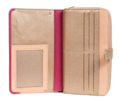 Hexagona Compagnon De Voyage 1 Volet Vachette Fushia " 688264" -Maroquinerie 68826430502 032370900 1101 04042023