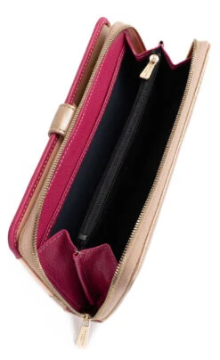 Hexagona Compagnon De Voyage 1 Volet Vachette Fushia " 688264" -Maroquinerie 68826430505 037710500 1101 04042023