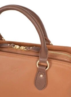 Hexagona Sac Porté Main 2 Poignées Vachette Tan/cognac " 689983 " -Maroquinerie 689983a20994 005268100 0911 15092023