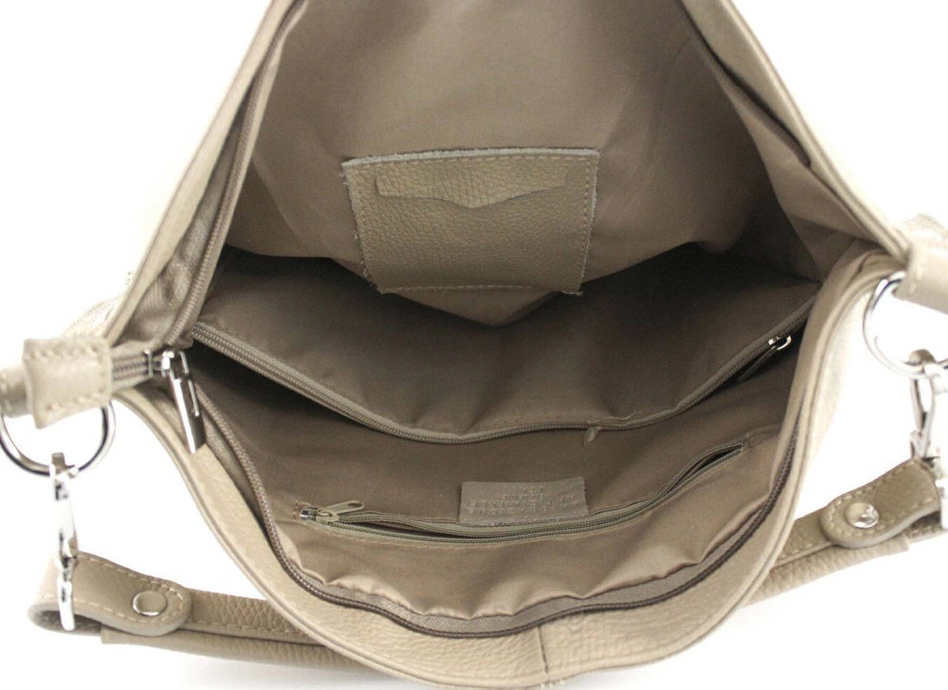 Sac Cuir Femme Taupe " LUDMILLA " 4 Sac Cuir Femme Taupe " LUDMILLA " – Image 4