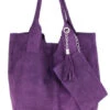 Sac Cuir Femme Peau Violet "ARIANNA"