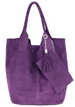 Sac Cuir Femme Peau Violet "ARIANNA"