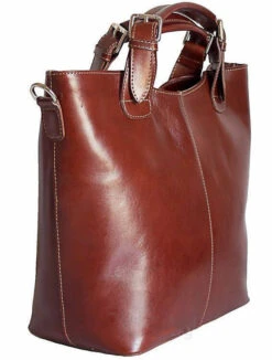 Sac En Cuir Marron " MARIKA "