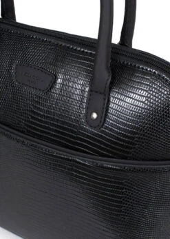 Hexagona Sac Porté Main 2 Poignées Synthétique Grain Noir " 866974 " -Maroquinerie 86697401004 088352300 1553 17022022