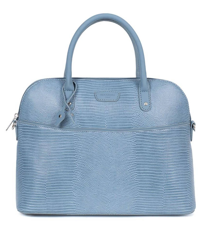 Hexagona Sac Porté Main 2 Poignées Synthétique Grain Celeste " 866974 " 5 Hexagona Sac Porté Main 2 Poignées Synthétique Grain Celeste " 866974 " – Image 5