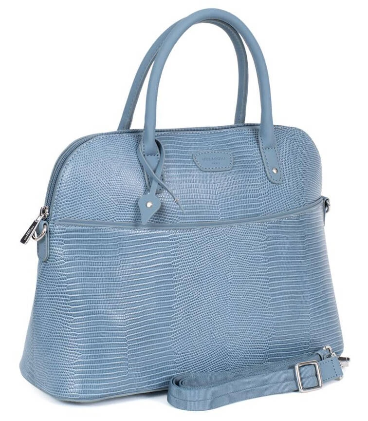 Hexagona Sac Porté Main 2 Poignées Synthétique Grain Celeste " 866974 " 1 Hexagona Sac Porté Main 2 Poignées Synthétique Grain Celeste " 866974 "