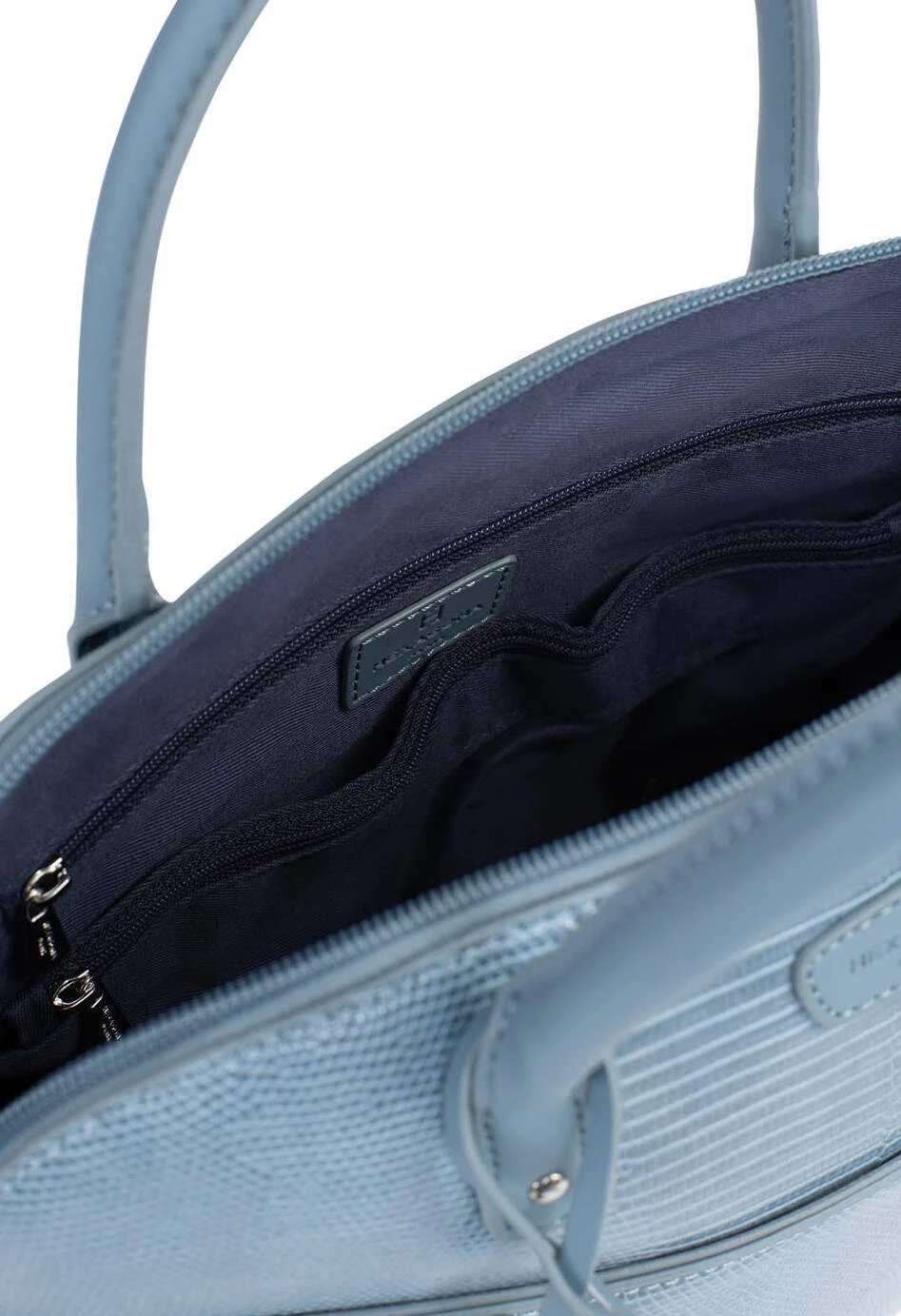 Hexagona Sac Porté Main 2 Poignées Synthétique Grain Celeste " 866974 " 4 Hexagona Sac Porté Main 2 Poignées Synthétique Grain Celeste " 866974 " – Image 4