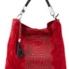 Sac Cuir Femme Vachette Rouge "MILA"