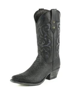 Boots Cuir Femme Mayura Lavado Noir " 2524 " -Maroquinerie alabama2524negrolavado1 008080800 1016 13022020
