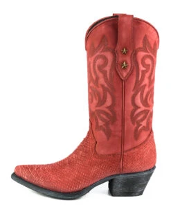 Boots Cuir Femme Mayura Lavado Rouge " 2524 "