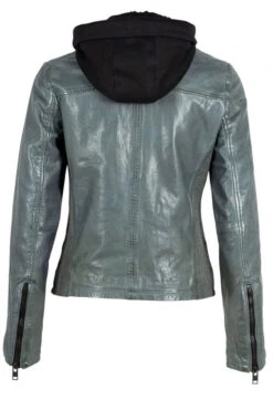 GIPSY Blouson Cuir Femme à Capuche Dark Sage " ALANA " 6 GIPSY Blouson Cuir Femme à Capuche Dark Sage " ALANA " -Maroquinerie alanasagedos 005767200 1440 11032024
