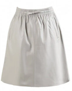 Oakwood Jupe Cuir Agneau Beton " 64161 "