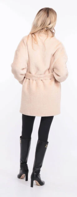 Veste Alcantara Ecru Col Vison " ANTONE " -Maroquinerie antonella ecru vison 20 076661200 1422 01072023 scaled