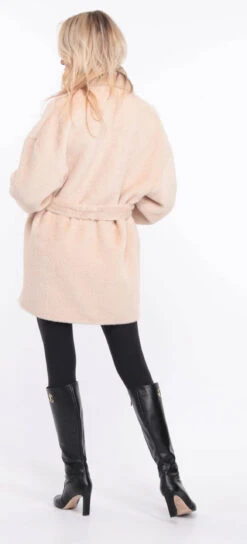 Veste Alcantara Ecru Col Vison " ANTONE " -Maroquinerie antonella ecru vison 21 031218400 1422 01072023 scaled