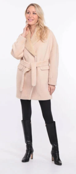 Veste Alcantara Ecru Col Vison " ANTONE " -Maroquinerie antonella ecru vison 5 004946400 1422 01072023 scaled