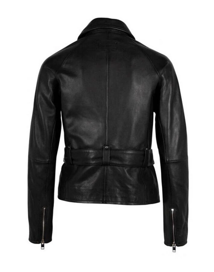 GIPSY Veste Cuir Femme Noir Style Biker " BIANKA " 1 GIPSY Veste Cuir Femme Noir Style Biker " BIANKA "