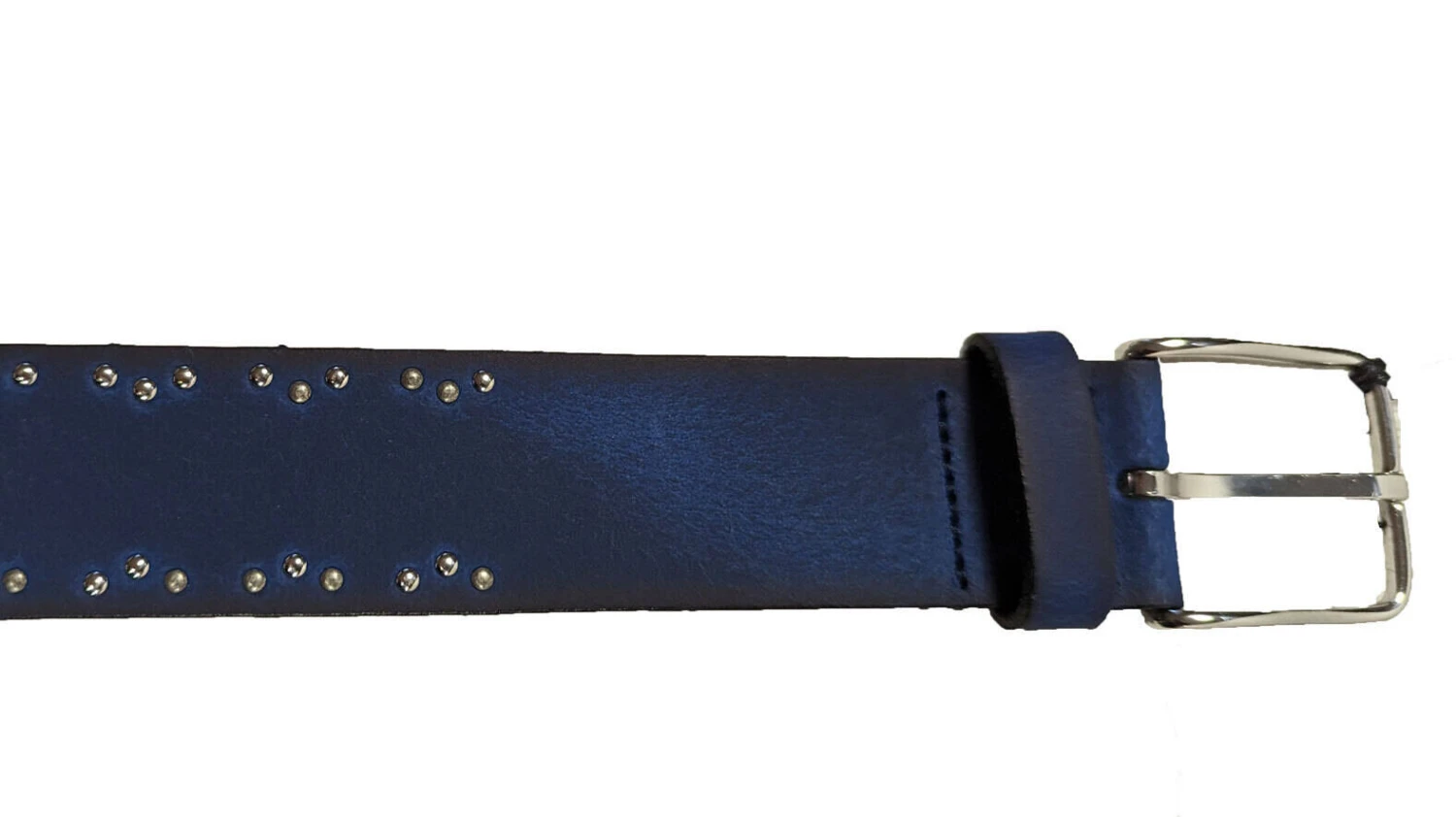 Ceinture Cuir Femme Bleu " 5619 " 2 Ceinture Cuir Femme Bleu " 5619 " – Image 2