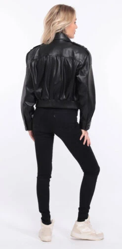 Blouson Cuir Femme Agneau Noir " EDEE " 32 Blouson Cuir Femme Agneau Noir " EDEE " -Maroquinerie blouson cuir eden noir 11 021296900 1149 01072023 scaled