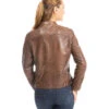 Blouson Cuir Femme Bison " SILENE "