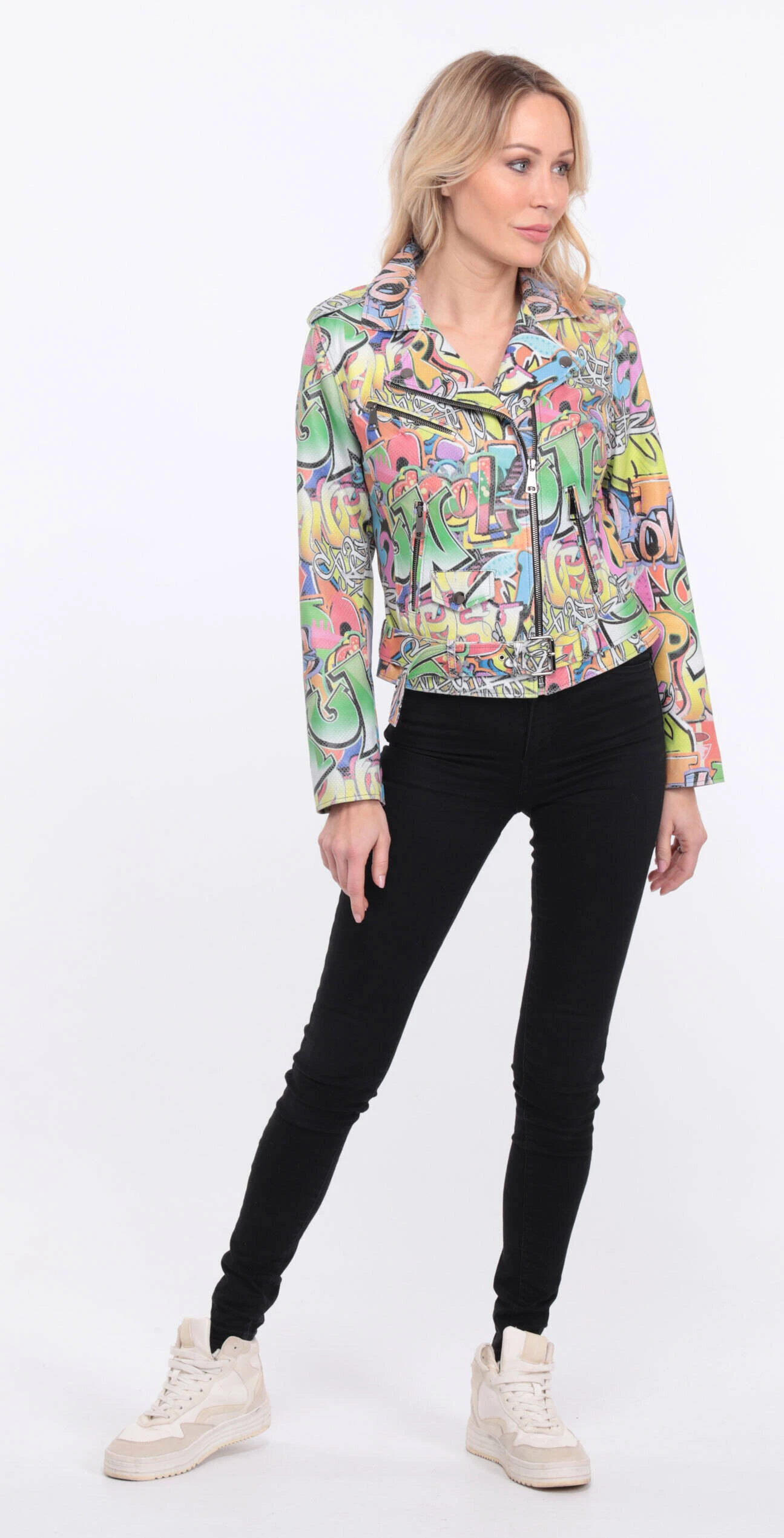 Blouson Biker Femme Agneau Tag " MILENA " – Image 9