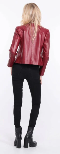 Spencer Cuir Femme Agneau Grenade " BRENDE " -Maroquinerie blouson cuir grenade brenda 4 089662100 1156 01072023 scaled