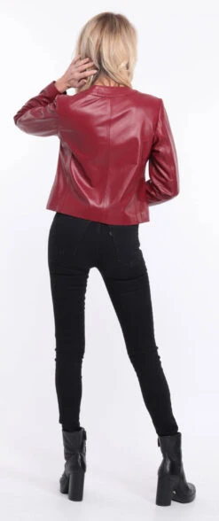 Spencer Cuir Femme Agneau Grenade " BRENDE " -Maroquinerie blouson cuir grenade brenda 6 051284800 1156 01072023 scaled