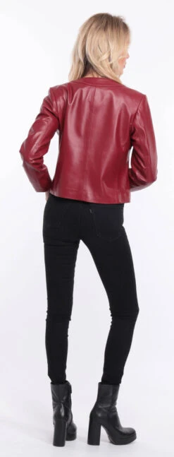 Spencer Cuir Femme Agneau Grenade " BRENDE " -Maroquinerie blouson cuir grenade brenda 7 007420000 1156 01072023 scaled