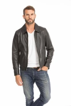Blouson Cuir Homme Noir " 102496 " 25 Blouson Cuir Homme Noir " 102496 " -Maroquinerie blouson cuir homme 102496 noir 1 083738800 1010 29092023
