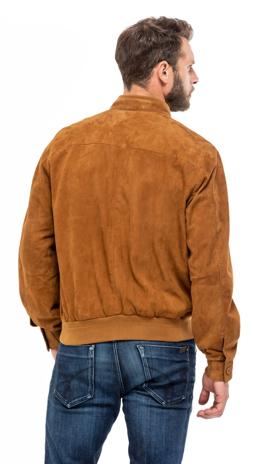 Blouson Cuir De Chêvre Cognac " JUPP " – Image 6