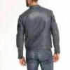 Blouson Cuir Homme Agneau Bleu " 102831 "