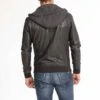 Blouson Cuir Homme Agneau Noir Oakwood " 62061 "