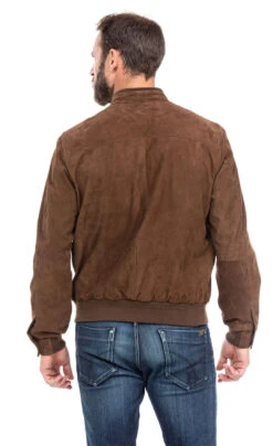 Blouson Cuir De Chêvre Marron Acker " JUPP "