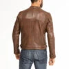 Blouson Cuir Homme Dark Cognac " 101700 "