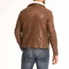 Blouson Cuir Homme Dark Cognac " 102423 "